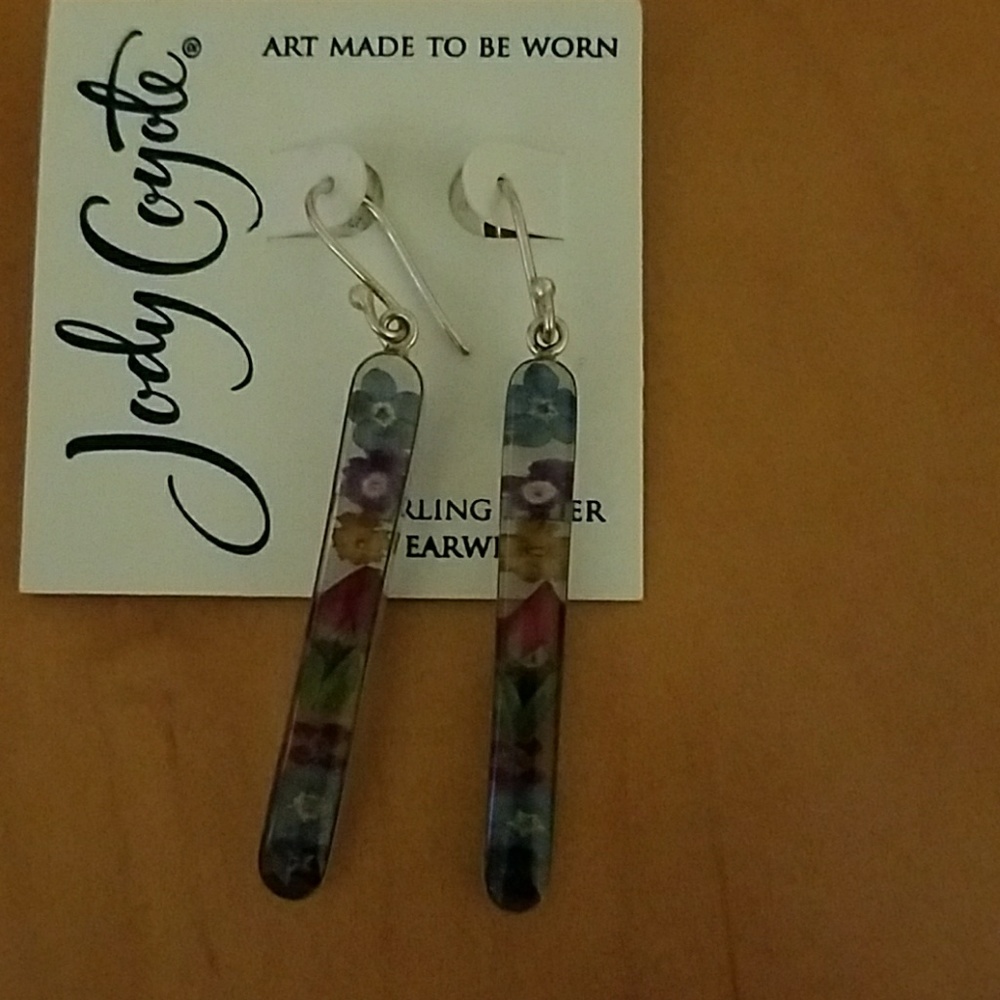 Sterling Silver Floral Earrings